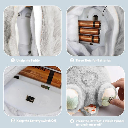 Soothing Breathing Teddy Bear | Relaxation & Sleep Comfort Plush